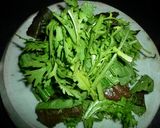 高菜と壬生菜のサラダ～秋　京都カフェ作り方3写真