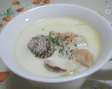 クリームシチュー 残り　クラムチャウダー作り方5写真