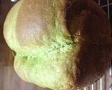 ＨＢで簡単！抹茶と甘納豆の食パン♪作り方5写真