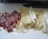 ベーコンと納豆のオイスター炒め作り方1写真
