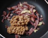 ベーコンと納豆のオイスター炒め作り方2写真