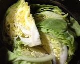 キャベツのホットサラダ 茸ドレッシング作り方1写真