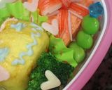 キャラ弁に☆でんぶでピンクの玉子焼き♪作り方4写真