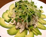 鶏ささみとアボカドのサラダ作り方1写真