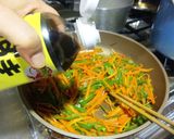 すき焼たれでピーマンとにんじんのきんぴら作り方6写真