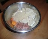 我が家の★豆腐ハンバ−グ~★作り方1写真