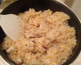 炊飯器任せ！簡単きのこと鶏の炊き込みご飯作り方4写真