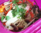カレイときのこたっぷり野菜蒸し～ルクエ作り方2写真
