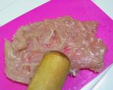 ＊カロリーオフ♪揚げない大葉チキンカツ＊作り方1写真