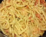 冷凍エビが美味しいトマトクリ—ムパスタ作り方6写真