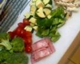 夏野菜のペペロンチーノ作り方2写真
