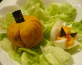 ◇ハロウィン◇　ゆで卵のジャックランタン作り方2写真