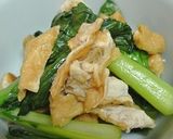 のらぼう菜と油揚げの炒め物(小松菜でも)作り方5写真