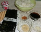 ピリ辛醤油焼き海苔巻作り方1写真