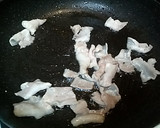 ◆短時間レシピ　お茄子と豚肉の中華炒め◆作り方2写真