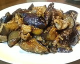 ◆短時間レシピ　お茄子と豚肉の中華炒め◆作り方5写真