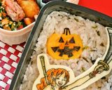 簡単！湯煎で綺麗な型どり卵 ハロウィン編作り方5写真