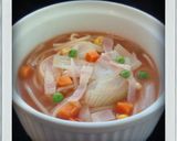 ■簡単一人ランチ■クリームスープパスタ♪作り方3写真