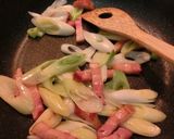 旨~い♪厚切りベーコンと長葱のパスタ☆作り方5写真