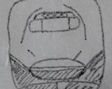 キャラ弁　新幹線『E2系　あさま』作り方1写真