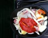 お肉でトマト煮作り作り方2写真