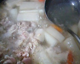 大根と豚肉の煮物～大根葉も使って作り方2写真