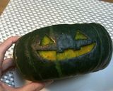 チーズミートパスタinハロウィンカボチャ作り方1写真