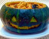 チーズミートパスタinハロウィンカボチャ作り方6写真
