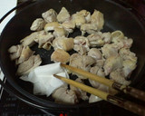 鶏もも肉と白ネギのすきやき風煮（親子丼）作り方2写真
