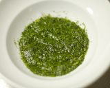 緑茶ソース（鯛のカルパッチョ）作り方1写真