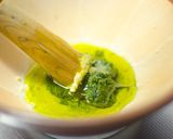 緑茶ソース（鯛のカルパッチョ）作り方3写真