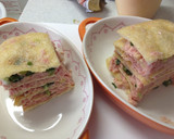 油揚げで豚とホタテの重ね焼き♥塩麹in作り方3写真