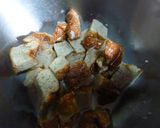 豆乳でパングラタン　低糖質でとろとろ～作り方1写真