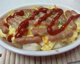 ゆで卵マヨとウィンナーのチーズ焼き作り方4写真