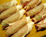 キャベツも一緒に♪豚の生姜焼き風？ロール作り方6写真