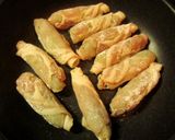 キャベツも一緒に♪豚の生姜焼き風？ロール作り方8写真