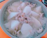 ＊コールラビ入り大根と豚バラの煮物＊作り方5写真