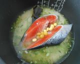 大根菜入り★塩鮭と銀杏の炊き込みご飯作り方5写真