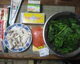 簡単！濃厚ほうれんそうとサーモンのパスタ作り方1写真