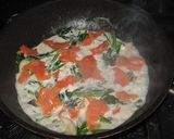簡単！濃厚ほうれんそうとサーモンのパスタ作り方5写真