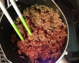 * しょうが焼きのそぼろ丼 *作り方2写真