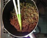 * しょうが焼きのそぼろ丼 *作り方4写真