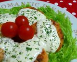 サーモンチーズバーグ＊バジルチーズソース作り方8写真