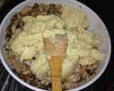 塩麹チキン茸マカロニグラタンフランスパン作り方10写真