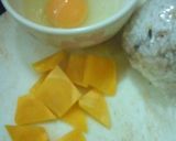 かぼちゃの鶏ガラ味付けチャーハン作り方1写真