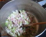 うずら豆のポークビーンズ作り方4写真