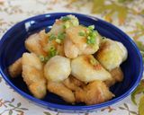 鶏肉と里芋の甘酢炒め作り方7写真