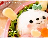 ＊キャラ弁＊イースター★まん丸さちゃん♡作り方4写真