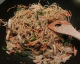 麺は半分♡切干大根deヘルシーな焼きそば作り方7写真
