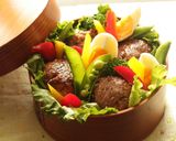 簡単！まんまる肉巻おにぎり男子弁当～作り方5写真